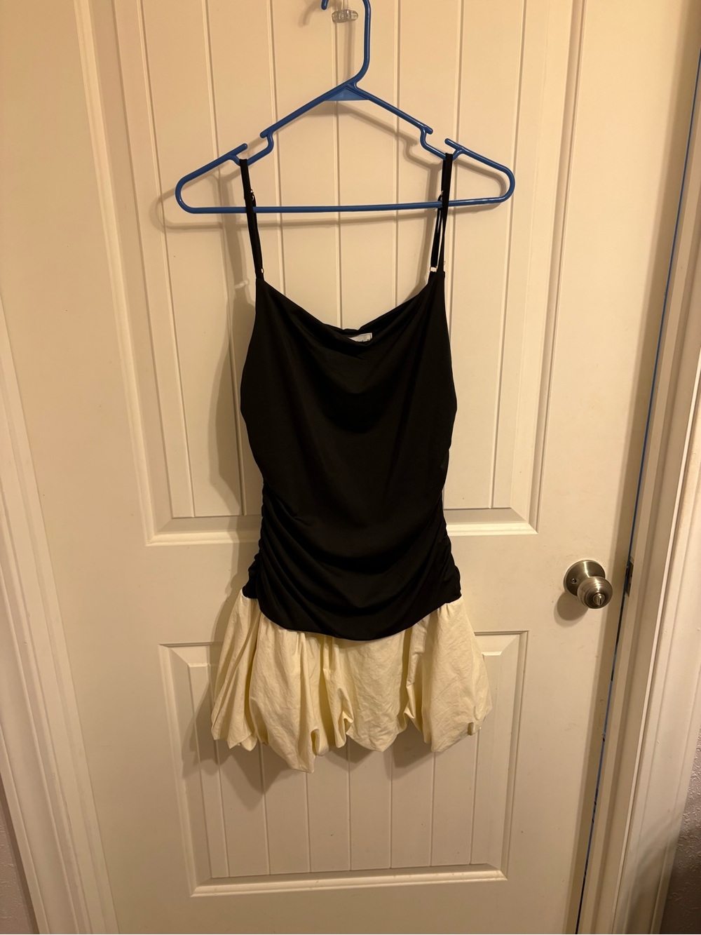 Missguided Black and Cream Mini Dress